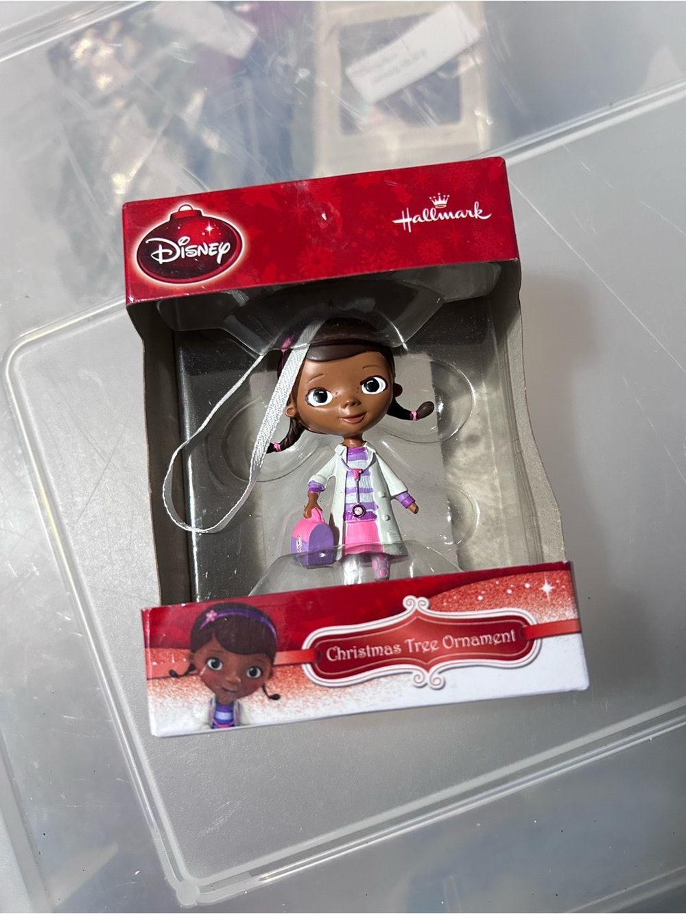 Hallmark Disney Doc McStuffins Pink White Figure Ornament